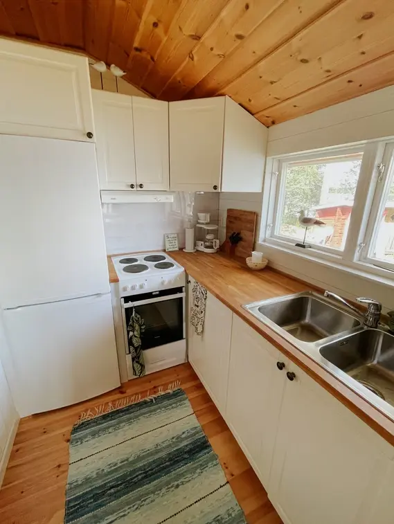 De keuken van de cabine