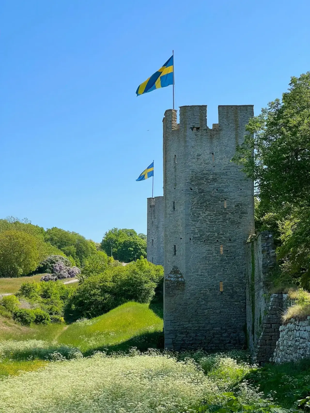 Visby stadsmuren wandeling